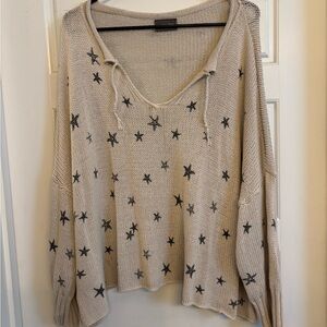 Wooden Ships Cream Knit Sweater